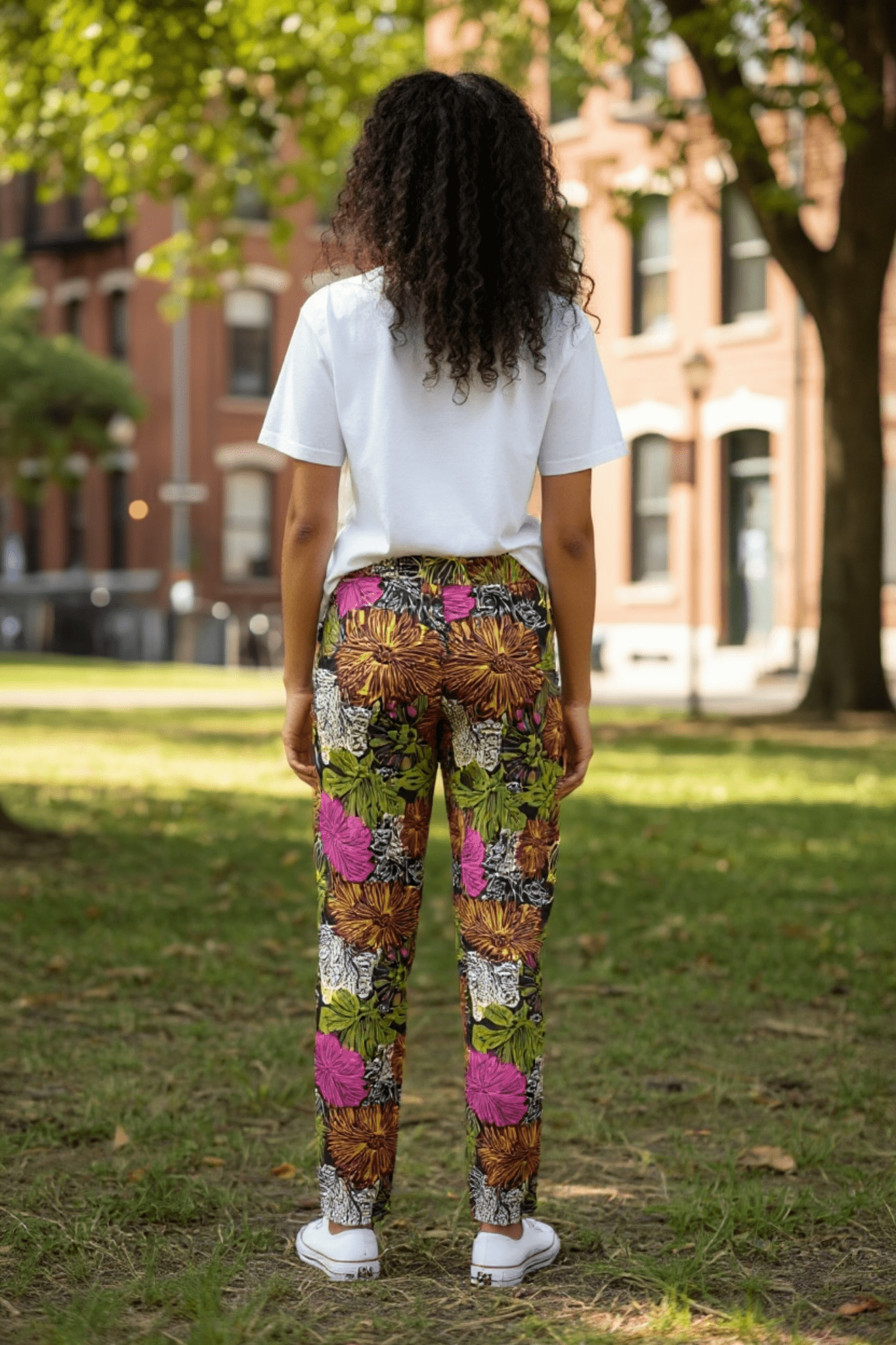 Pantalon Nala – Pantalon droit fleuri en wax 100% coton - makomie