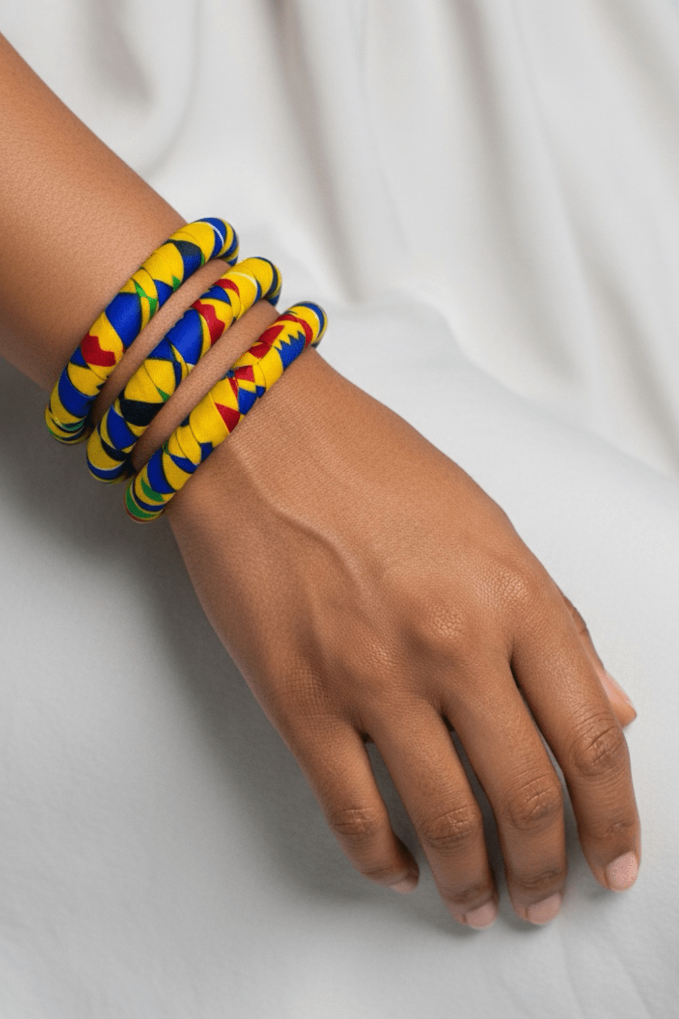 Bracelets Tala faits main– Lot de 3 bracelets en wax - makomie