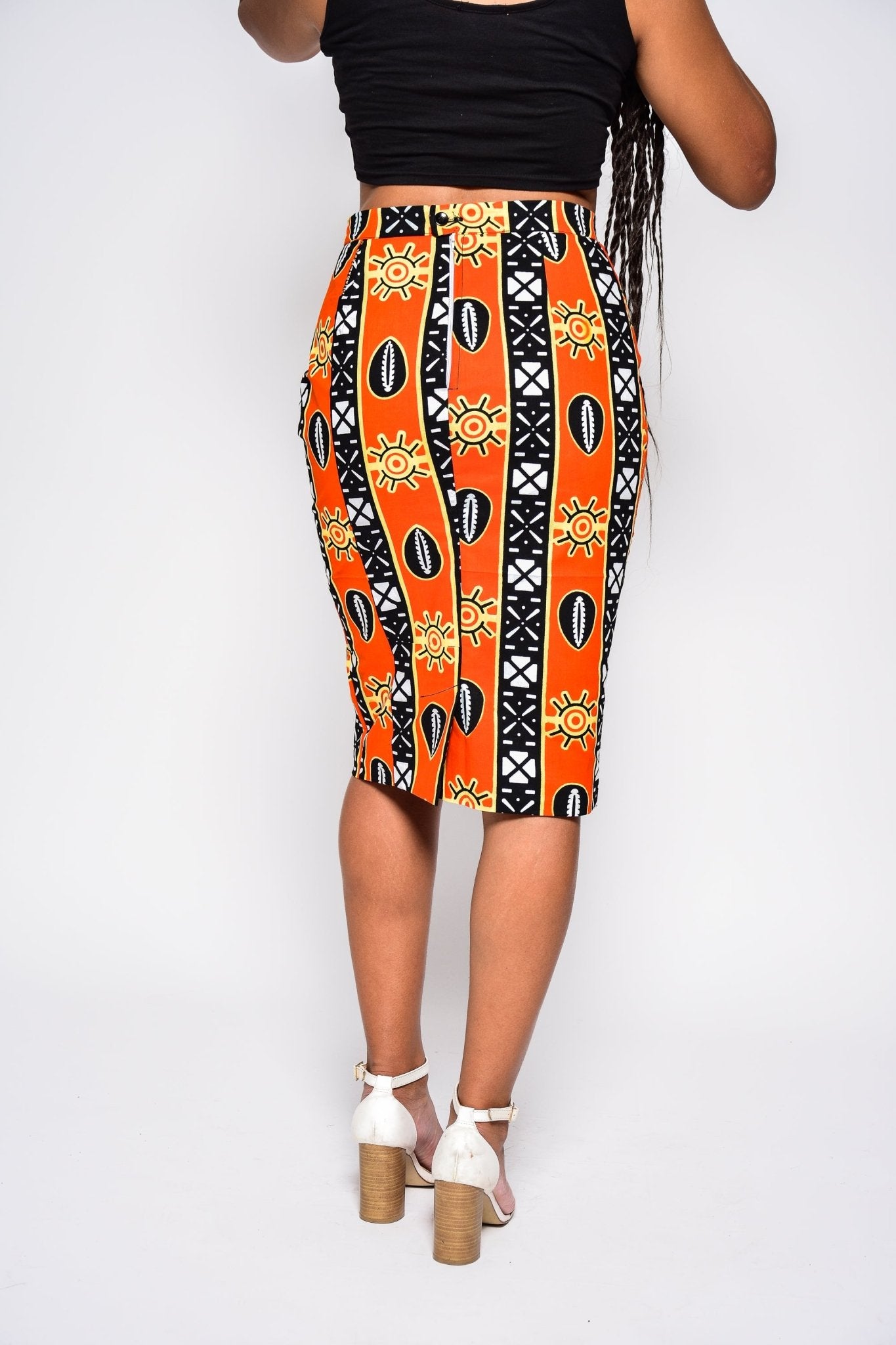 Jupe crayon à imprimé africain - ALMA - makomie