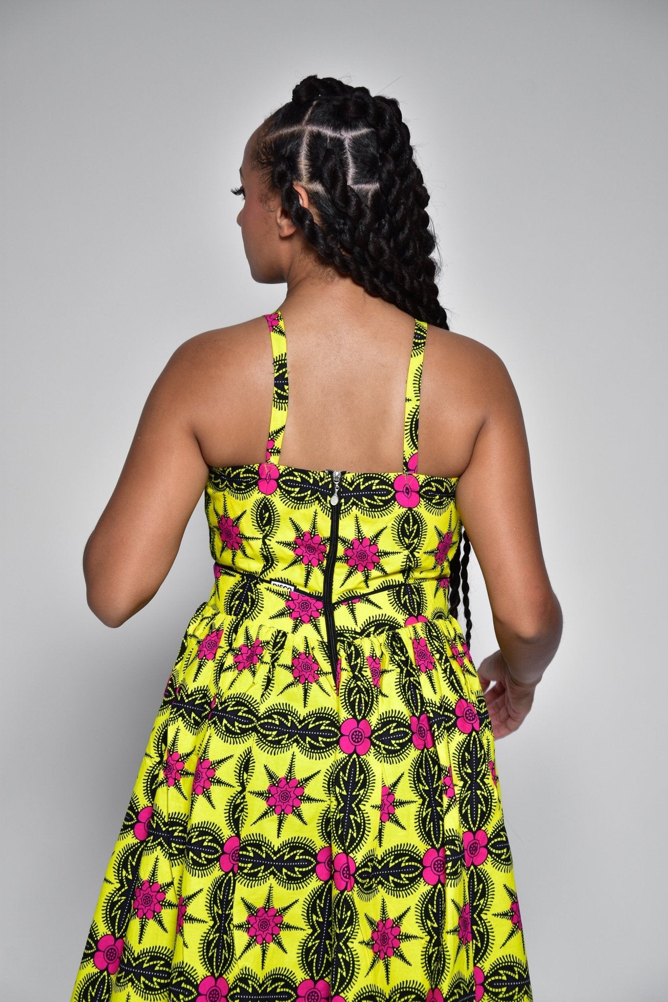 Longue robe à imprimé africain - TIYA - makomie