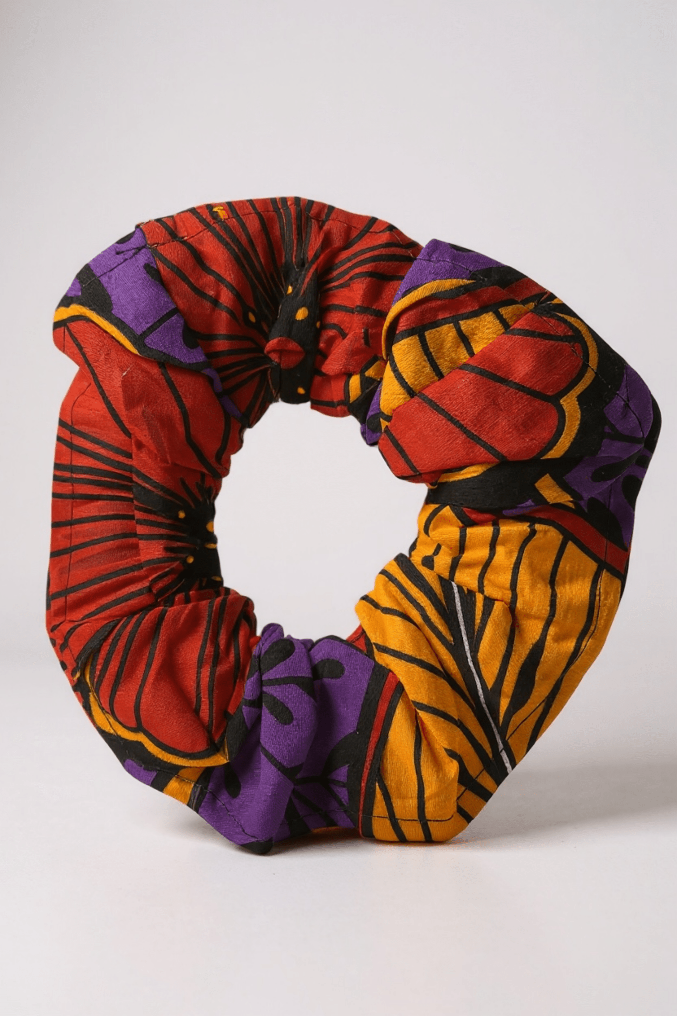 Chouchou NENE en wax africain, fait main, 100% coton - makomie