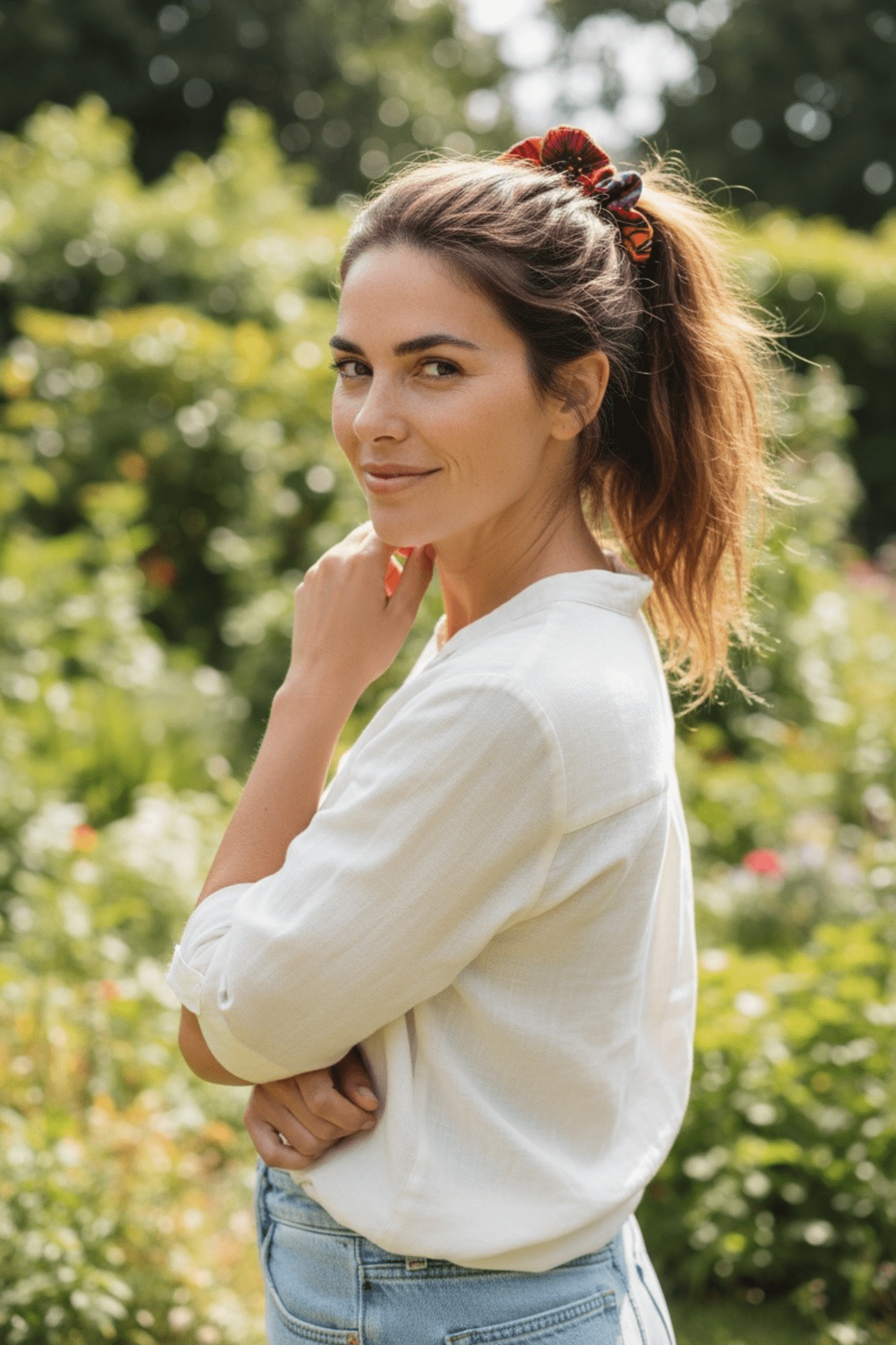 Chouchou NENE en wax africain, fait main, 100% coton - makomie