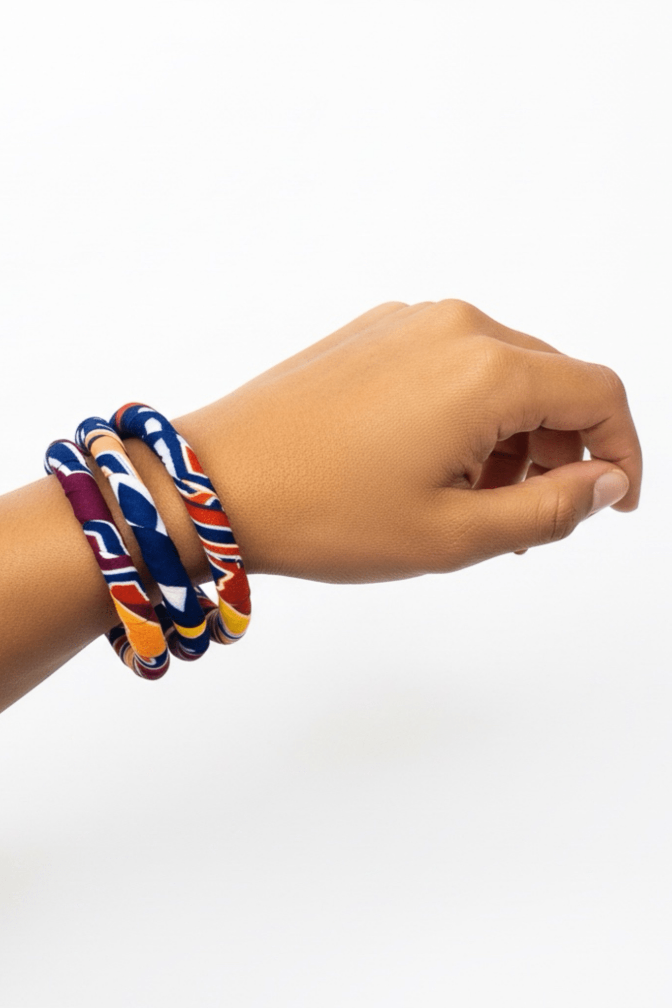 Bracelets Naya – Lot de 3 bracelets en wax coloré - makomie