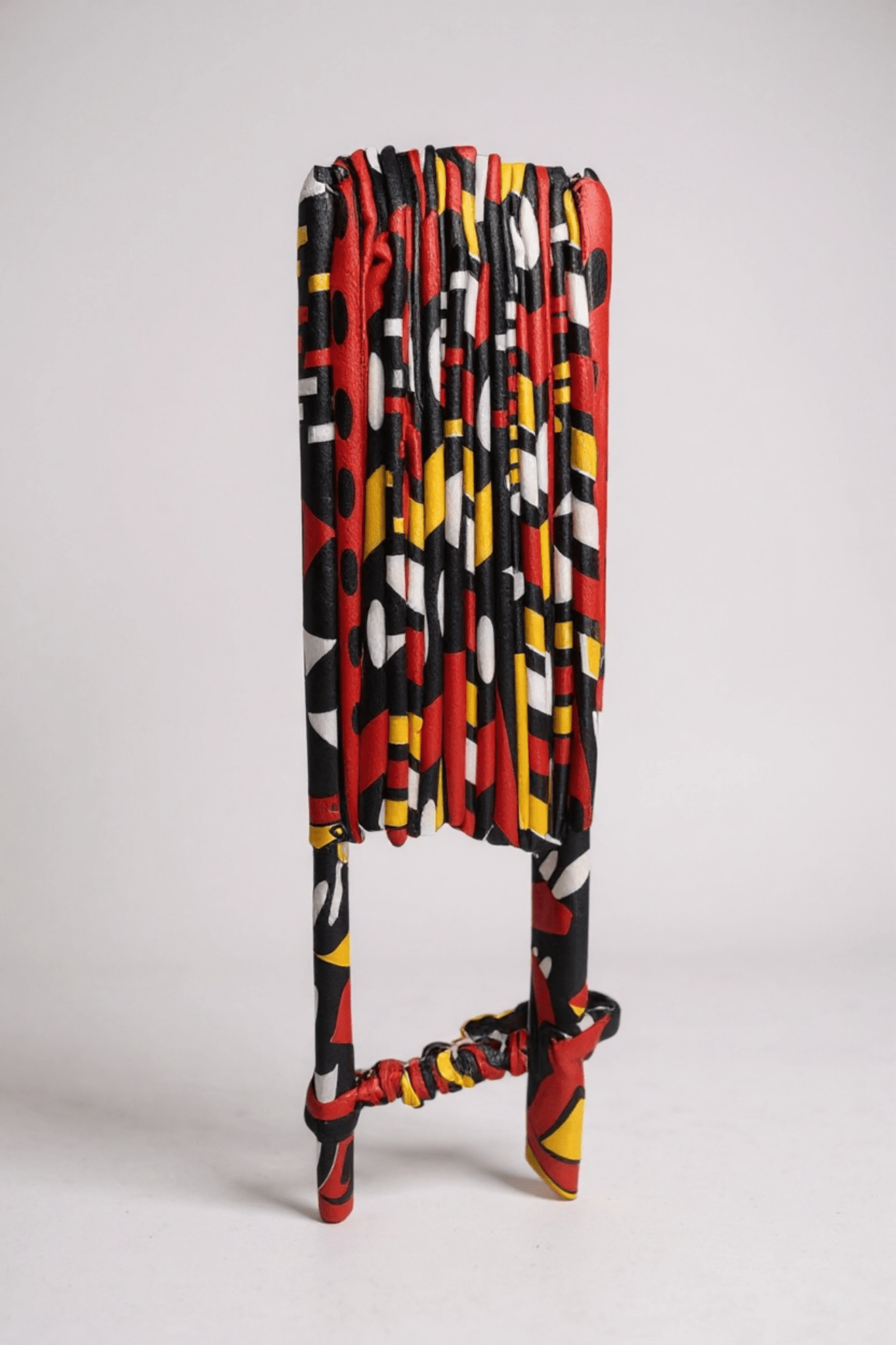 Éventail Adja – Éventail fait main, pliable en wax multicolores - makomie