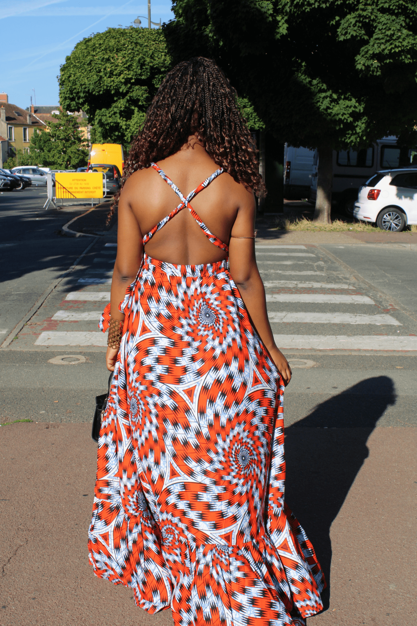 LONGUE ROBE DÉCONTRACTÉE À MOTIFS Géométriques - MALIA - makomie