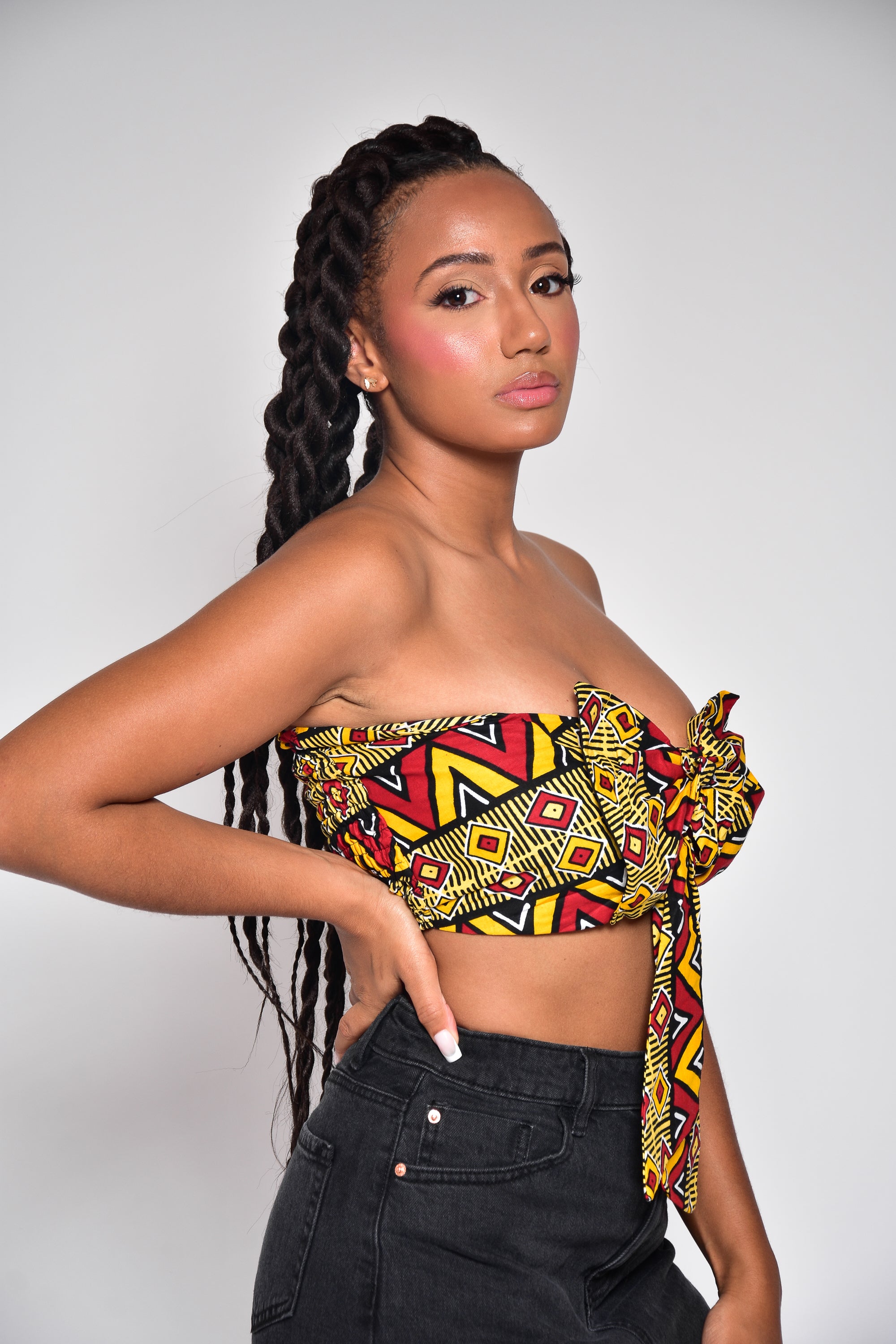 Crop top en wax - THEA - makomie