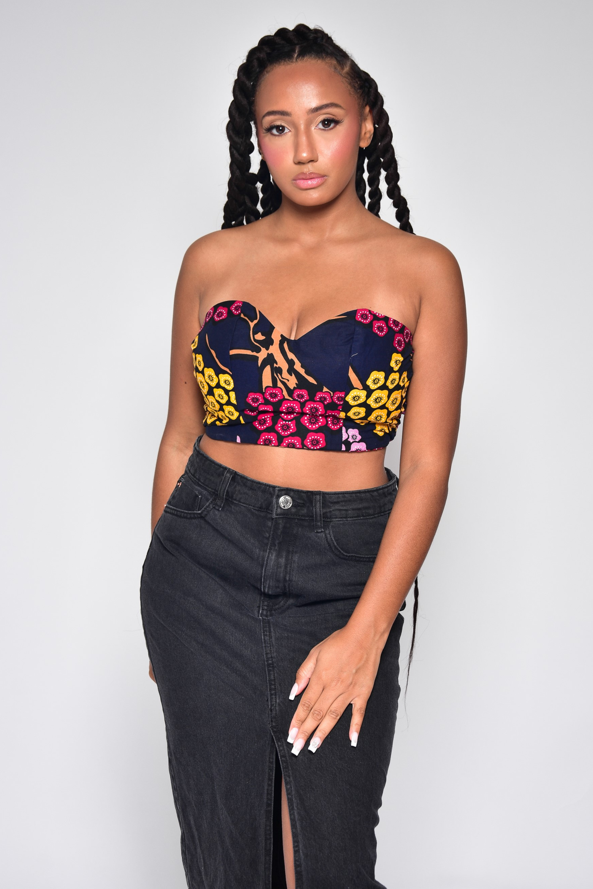 Crop top en wax - ALIZE - makomie