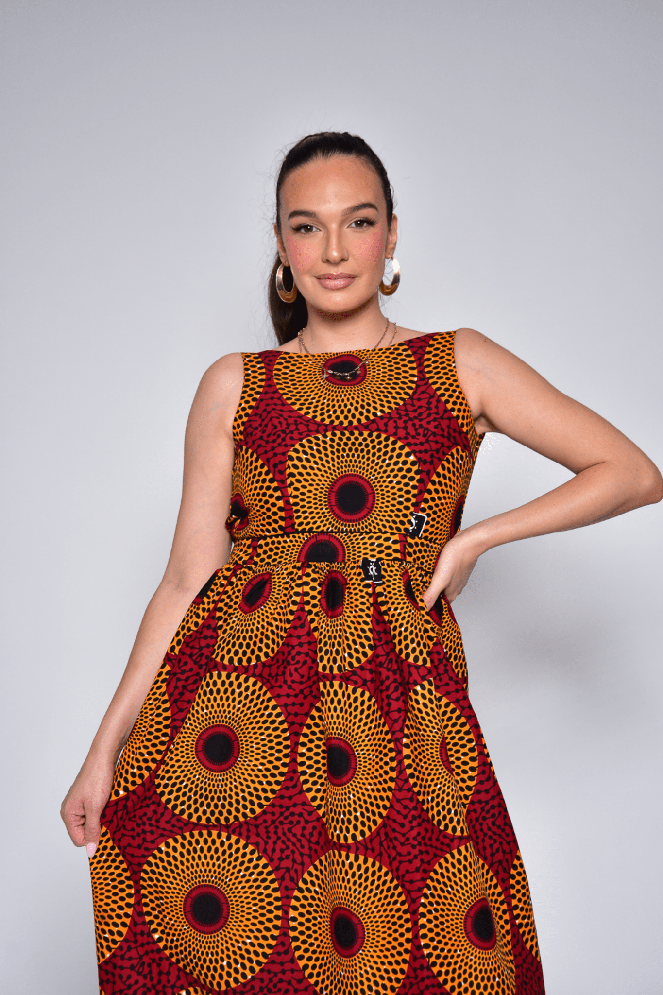 Robe dos nu élégante en wax - LUNA - makomie